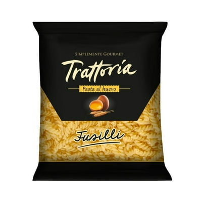 Fideo Pasta Al Huevo Fusilli Bolsa 400 G Trattoria