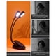 thumbnail image 5 of Lámpara LED para atril, lámpara de doble cabezal ajustable con clip y cable USB para lectores electrónicos y cabeceras de cama (6 LED), 5 of 6