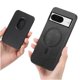 thumbnail image 3 of Funda de Cuero Magnética con Tarjetero para Google Pixel 8 Cubierta Delgada Negro, 3 of 5