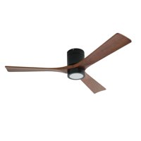 Primaterm - Ventilador De Techo Oslo Nogal Con Iluminación Led 3 Colores 52”