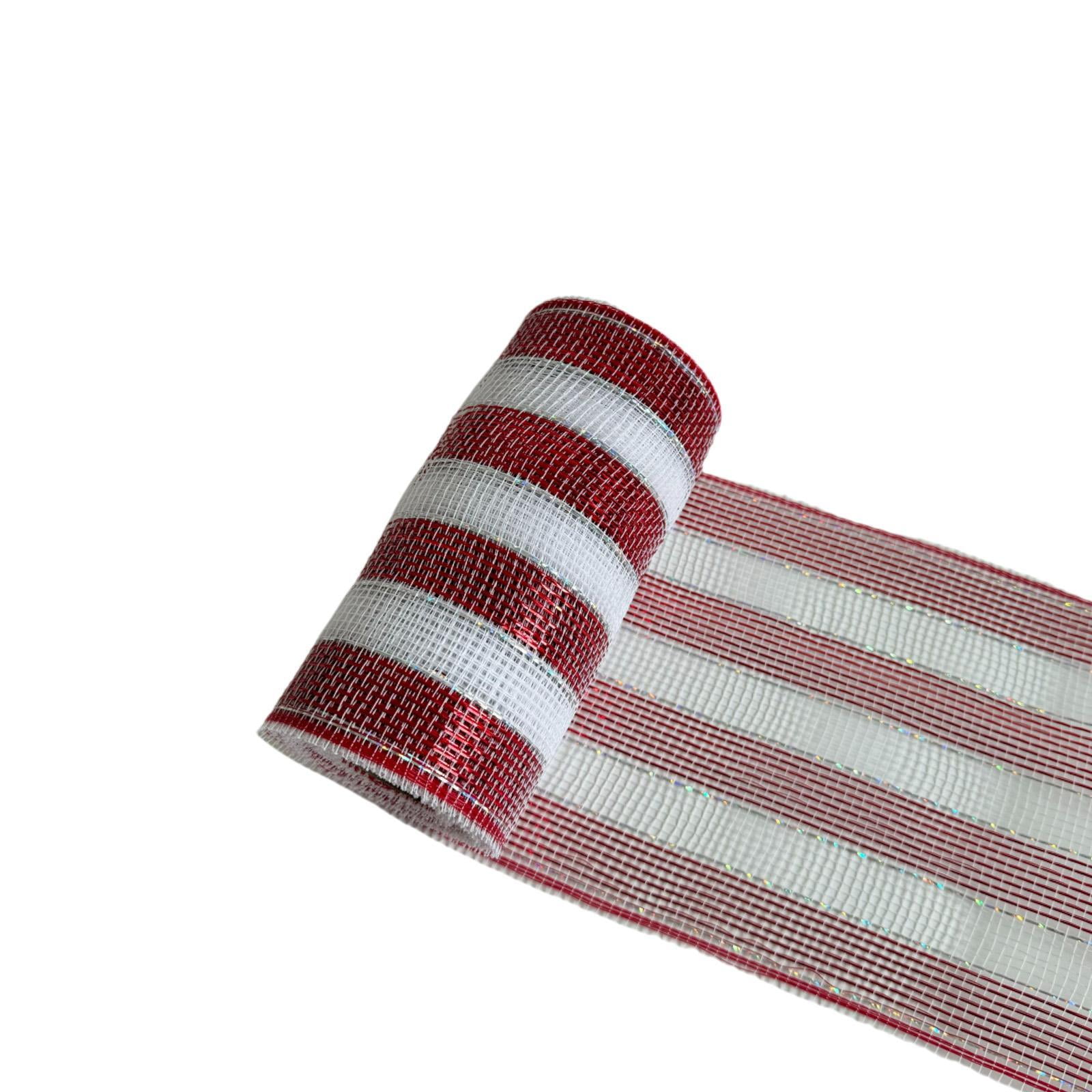 Bothyi - Manualidades Con Lazos Navideños Rojos Y Blancos Para Hacer Decoración Del Hogar, 0,15 X 9,14 M