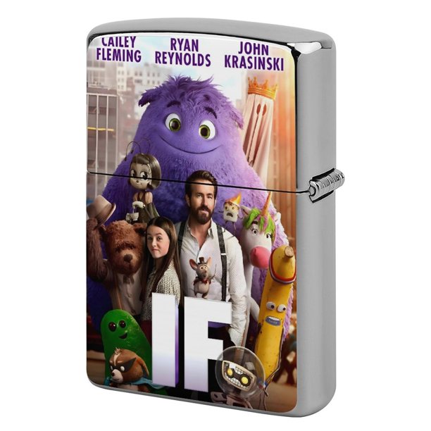 IF de John Krasinski-theme Copper Metal Lighter Shell, Premium Replacement Refillable Lighter Case with Durable Metal Construction, Compatible with Zippo and Most Standard Lighter Models