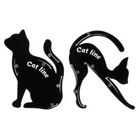 Magideal - Guía De Plantillas De Delineador De Ojos, Multifuncional, Herramientas De Sombra De Ojos, Herramienta De Ayuda Para Maquillaje De Ojos, Herramienta De