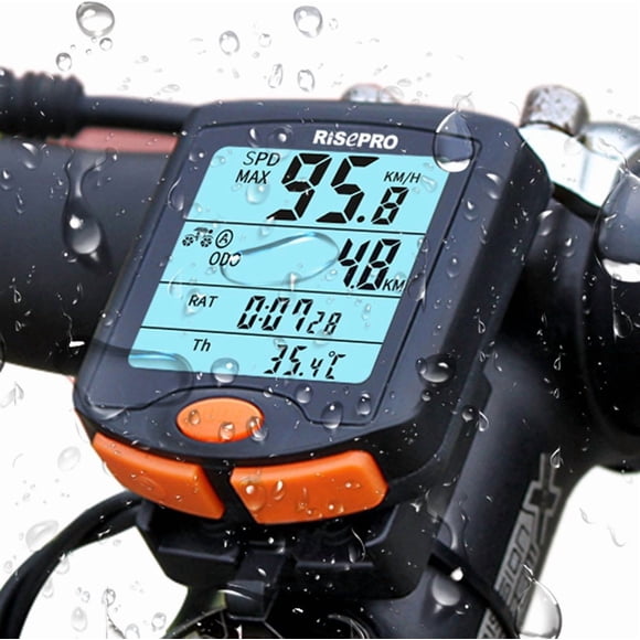 Ciclocomputador RISEPRO Inalámbrico Impermeable de 4 Líneas YT-813