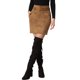 thumbnail image 1 of INSPIRE CHIC Falda de Mujer Imitación Ante Cintura Alta Casual con Cinturón Faldas Lápiz S Marrón, 1 of 6