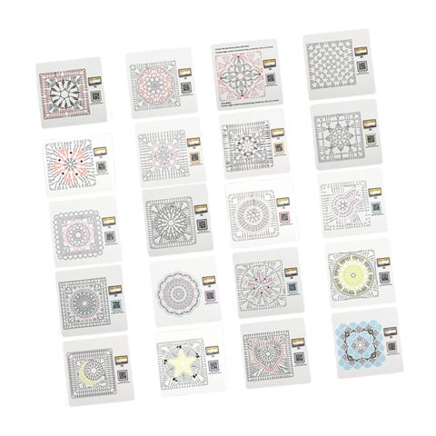 Magideal - Barajas De Cartas De Abuelita, 20 Patrones De Crochet Para Aprender A Tejer A Crochet Para Adultos, Gráficos De Puntadas De Crochet Para Principiantes