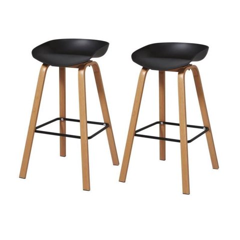Cori Cori - Pack 2 Taburetes Black Nordic Negro