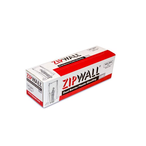 Lámina Plástica Barrera contra Polvo ZIPWALL PY50 Blanca 3 mil 305x1524 cm