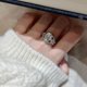 thumbnail image 5 of Anillos de Compromiso de Moissanita de 3 Quilates para Mujer Color D Claridad VVS1 Anillo de Promesa de Boda para Ella Anillo de Moissanita de Plata Esterlina 925 Joyería Elegante Talla 5-9, 5 of 9