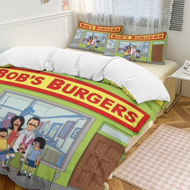 Bob's Burgers 3-Piece Bedding Set Soft Warm And Comfortable Soft Bed Set for Bedroom