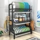 thumbnail image 2 of Rack Escurridor Organizador Cocina Secador Platos 3 Niveles Negro, 2 of 5
