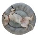 thumbnail image 4 of Cama Antiestrés para Perro 80 cm de Felpa Gris Claro, 4 of 4