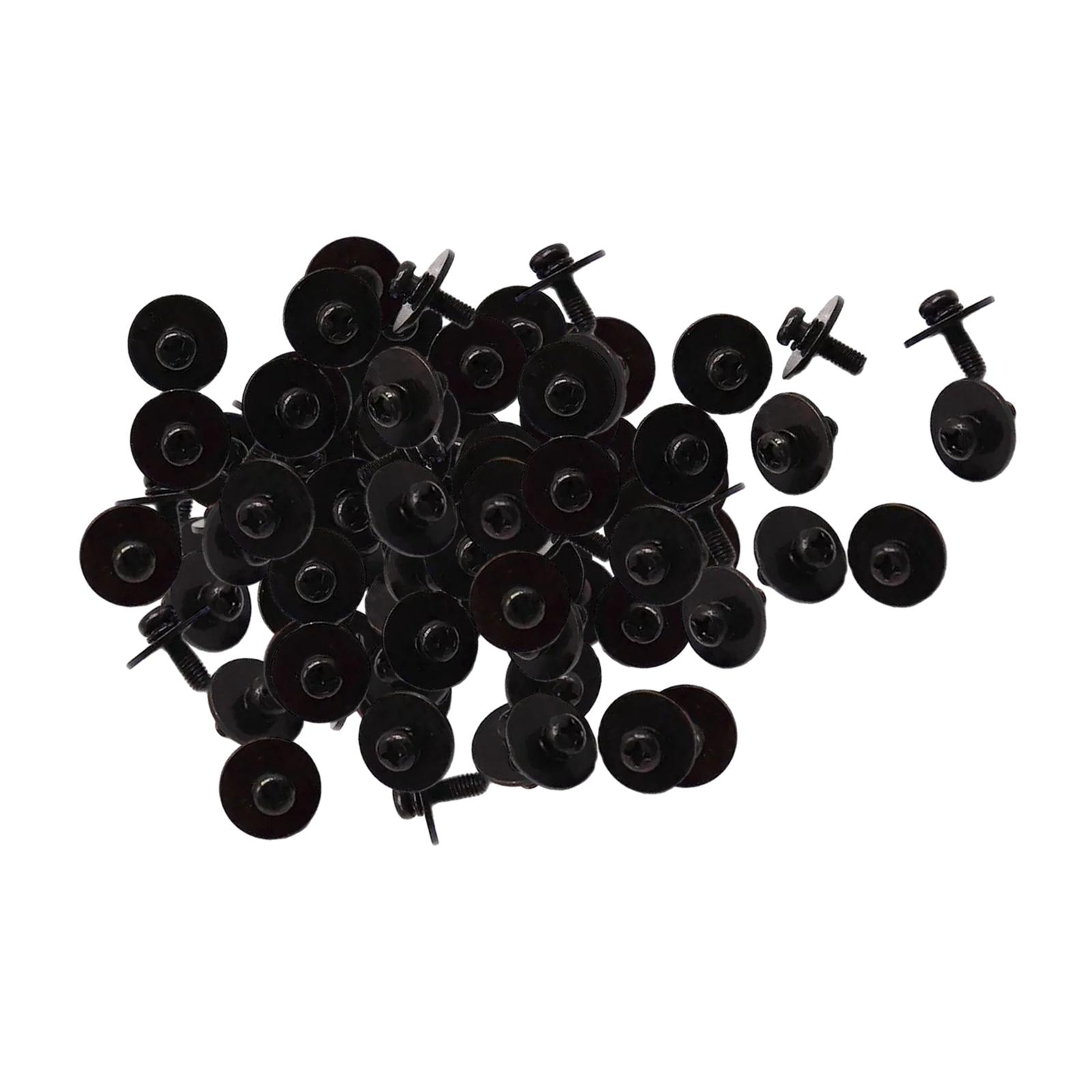 Magideal - 50 Tornillos De Tambor, Ganchos De Garra, Tornillos De Montaje De Tambor De Jazz, Piezas De Hardware De Percusión De Metal Fuerte Para Tambor De Bajo , M5X14Mm