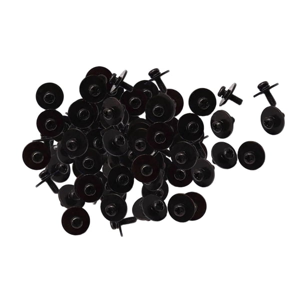 50 tornillos de tambor, ganchos de garra, tornillos de montaje de tambor de Jazz, piezas de Hardware de percusión de Metal fuerte para tambor de bajo , M5x14MM