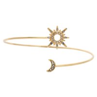 Ioensy - Brazalete De Brazo Sol Luna Joyería Personalizada Simple Para Mujer Hermana Mamá