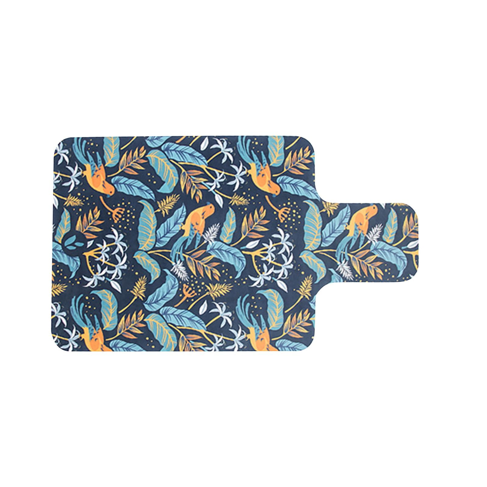 Magideal - Antideslizante Pilates Reformer Mat, Ejercicio Mat Grueso Suave Pequeño Lavable Impreso Pilates Reformer Cubierta Para Entrenamiento Cubierta Toalla , Estilo C