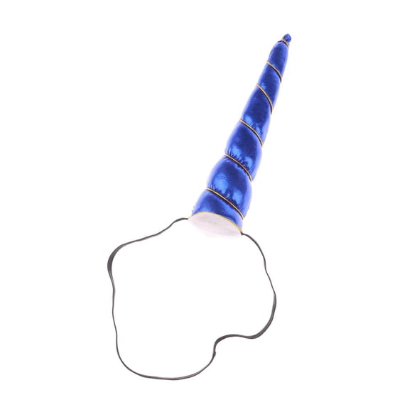 unicornio cuerno oreja diadema niño cosplay unicornio partido hairband deep blue