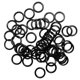 thumbnail image 1 of 100pcs sujetador de metal correa de lencería clip de coser gancho o anillos deslizador negro 10mm, 1 of 3