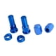 thumbnail image 4 of Motocicleta CNC Billet Neumático Válvula Neumático Llanta Tuerca de bloqueo Tapa Kit espaciador Azul, 4 of 5