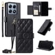 thumbnail image 1 of Funda tipo billetera FOXDOCK para Xiaomi 14T – Tapa abatible con correa para mujer, 1 of 5