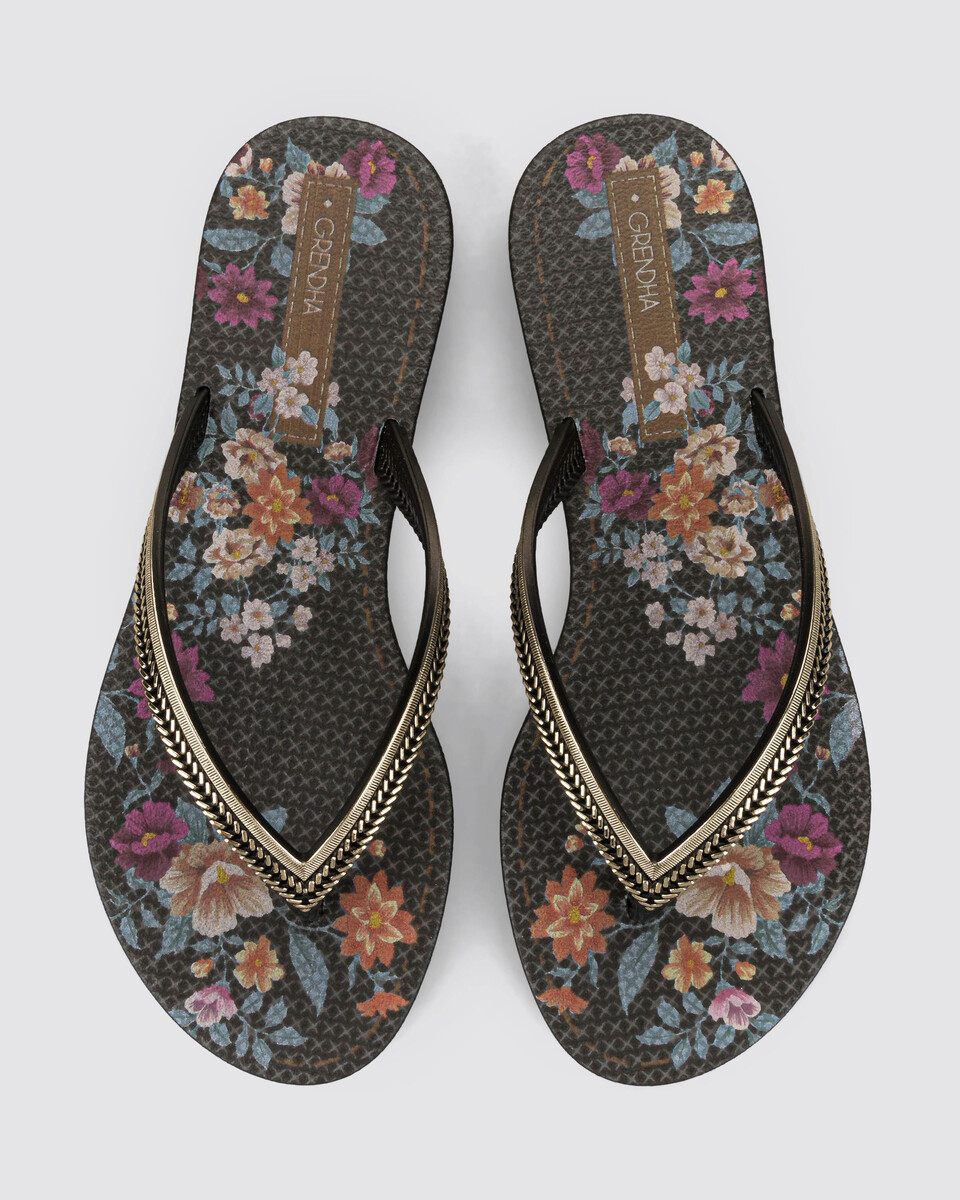 Sandalia Mujer Negro/Azul Acai Energy Grendha