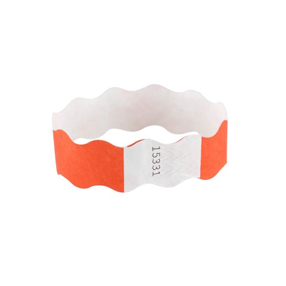 Pulseras SICURIX Wavy NARANJA 100 unidades
