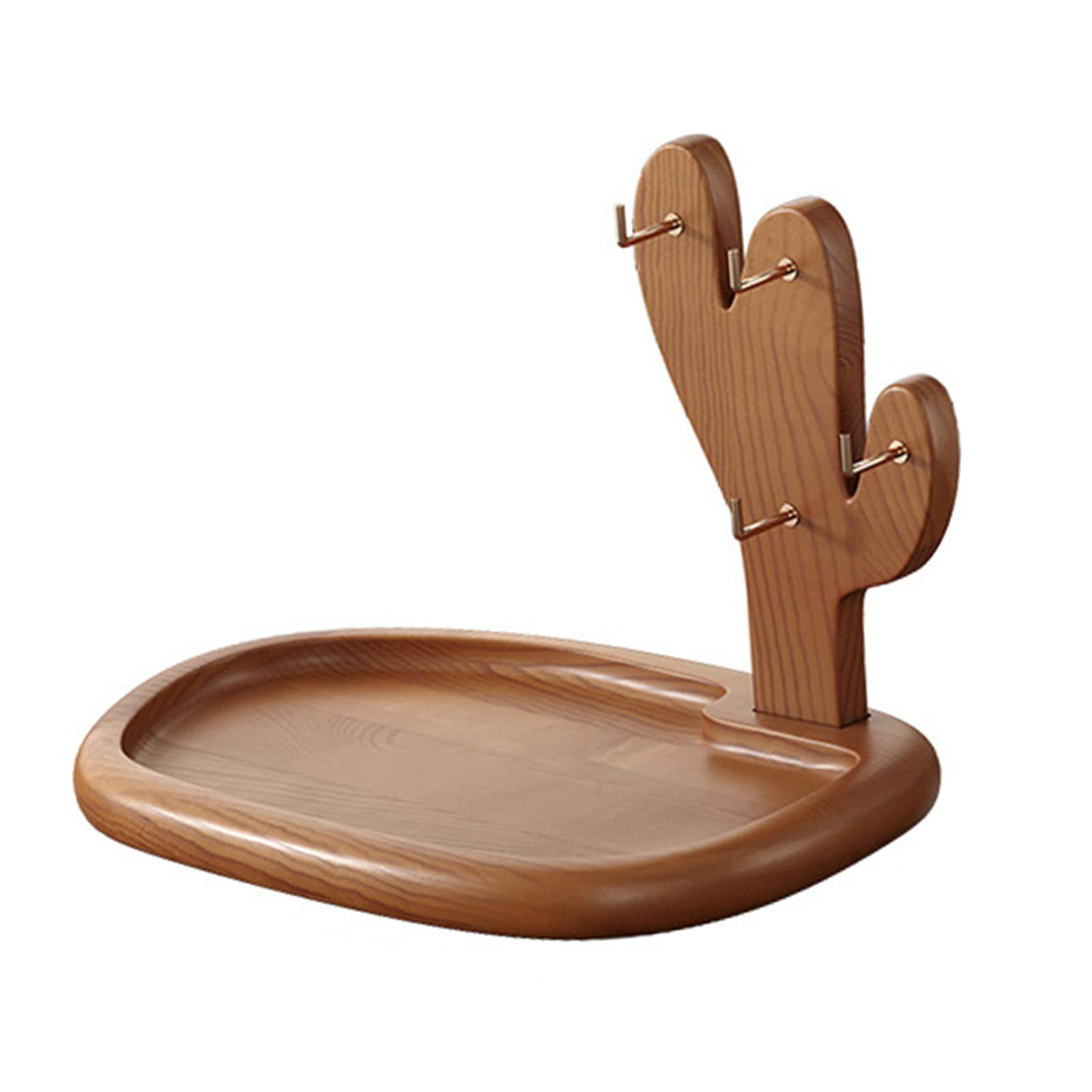 Magideal - Organizador De Escritorio Soporte De Madera Para Llaves Contenedor Multifunción Bandeja De Joyería Con Diseño Nórdico Adecuado Para El Dormitorio La Estilo B