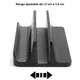 thumbnail image 3 of Soporte Vertical Aluminio Notebook Tablet Celular Qualice Negro, 3 of 9