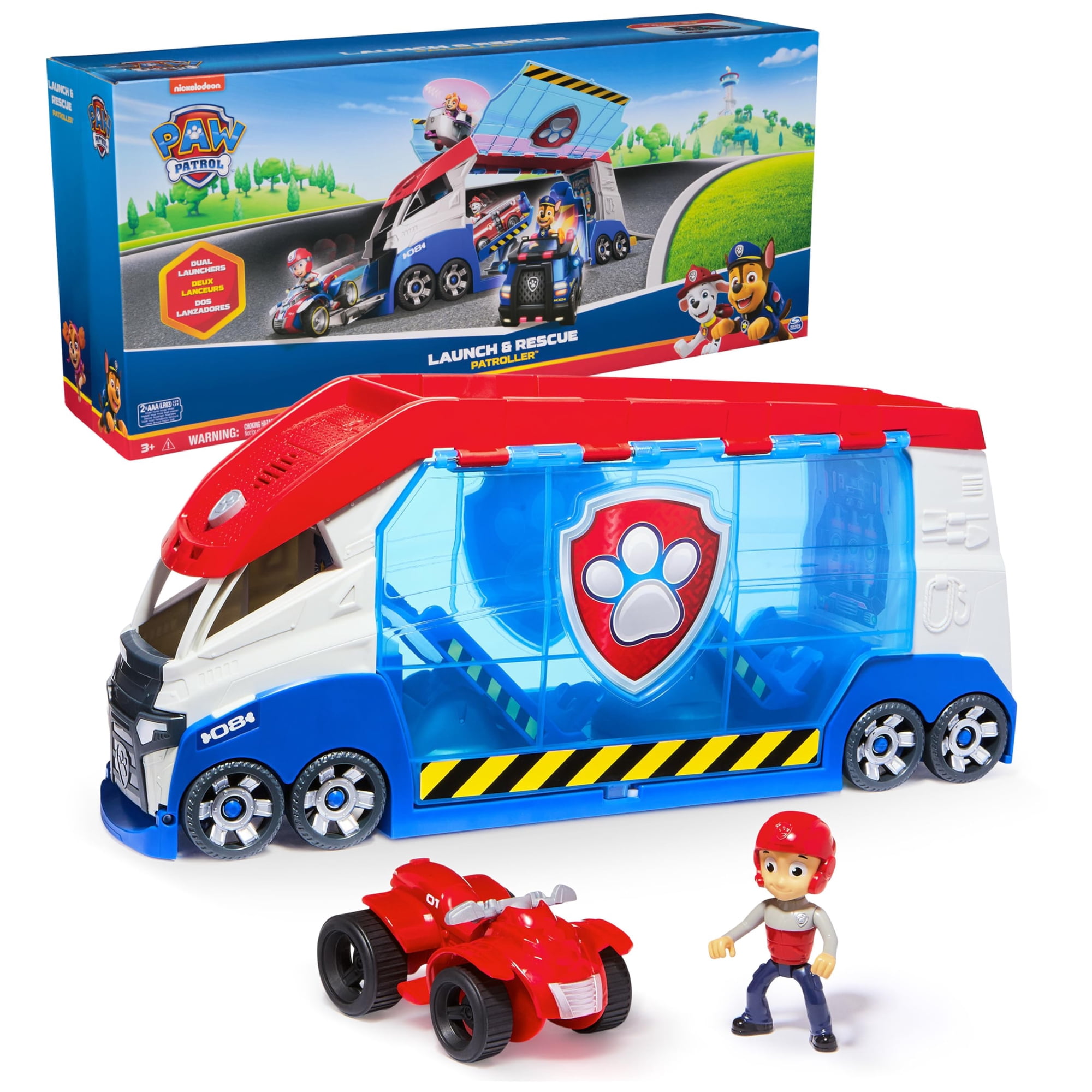 Toy Paw Patrol Transforming Paw Patroller Con Ryder Y Atv