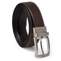 Cinturón Steve Madden Vestido Casual De Cuero Marrón/Negro Para Hombre 36