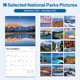thumbnail image 5 of Calendario SUNEE 2026‑2027 30 × 30 cm Parques del Mundo 16 meses, 5 of 8