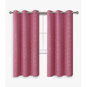 Atlas - Cortina Infantil Semi Blackout 1 Paño Rosa