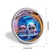thumbnail image 2 of Misión de rescate oceánica del Super Panda-Theme Round Button Badge: Premium Metal Construction, Ideal for High-End Events 2.8 cm, 2 of 6