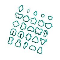 Bothyi - 25 Piezas De Aretes Cortadores De Arcilla Polimérica, Joyería Hecha A Mano, Herramientas De Arcilla Verde