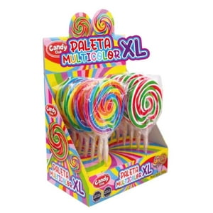 Paleta De Caramelo Candy Club Tamaño Xl X12 Unidades