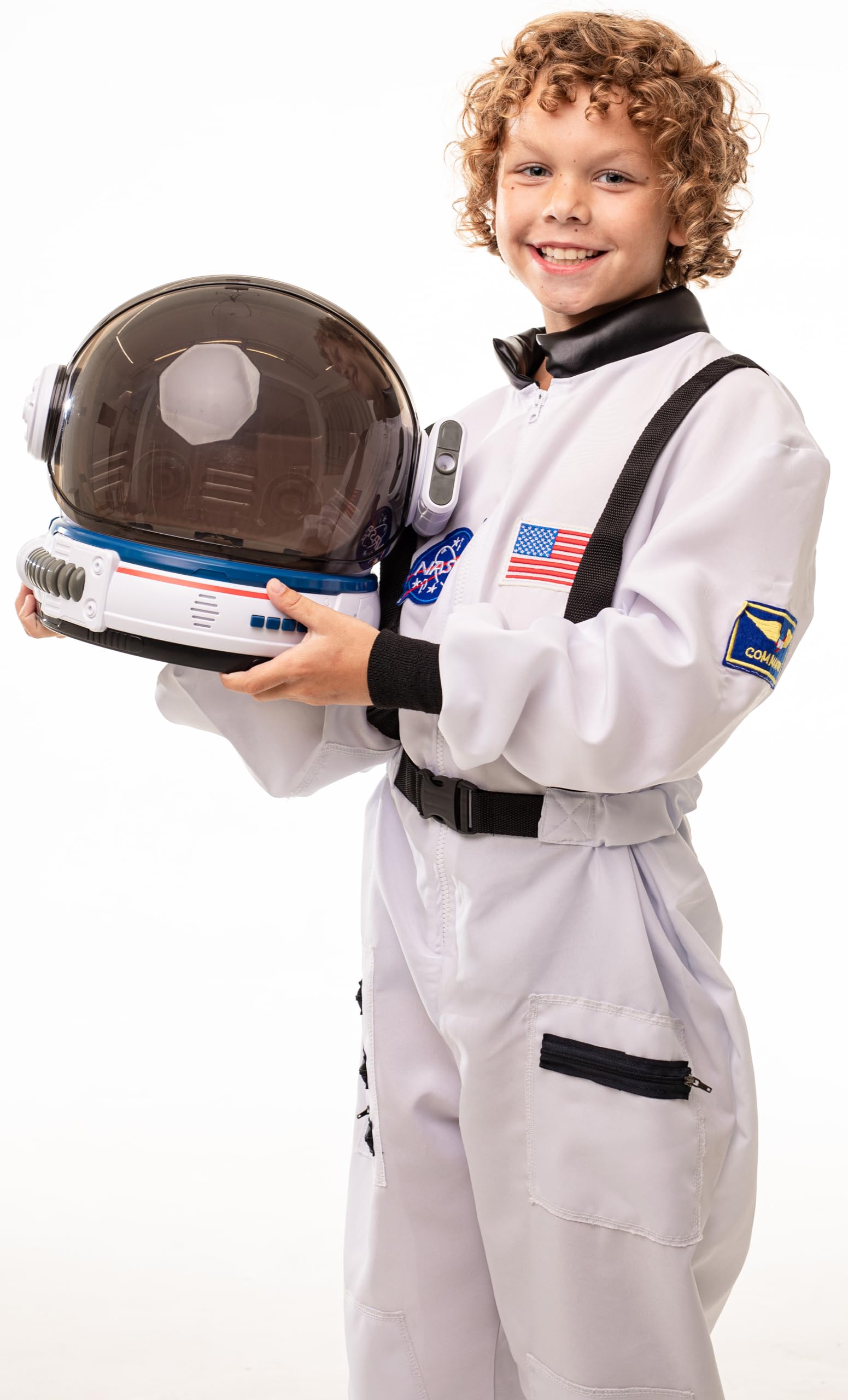 Disfraz De Astronauta Aerosquad Para Niños Con Casco, Luces Led Y Sonido