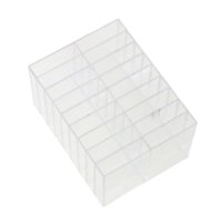 Ioensy - Soporte Multifuncional Para Rotuladores De 18 Compartimentos Para Tocador, Encimera, Dormitorio, Transparente