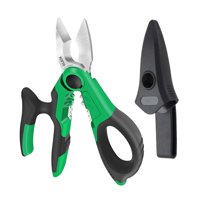 Ioensy - Tijeras Multiusos Para Electricista, Herramienta Manual, Pelacables Para Prensar, 7 Pulgadas