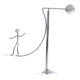 thumbnail image 1 of Artesanía De Hierro Columpio Equilibrio Juguetes Ciencia Física Péndulo Ornamento Surfista, 1 of 3