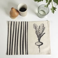 Top Lucky - Set 6 Individuales De Lino 35X45 Repelente A Liquido-Antimancha Md17