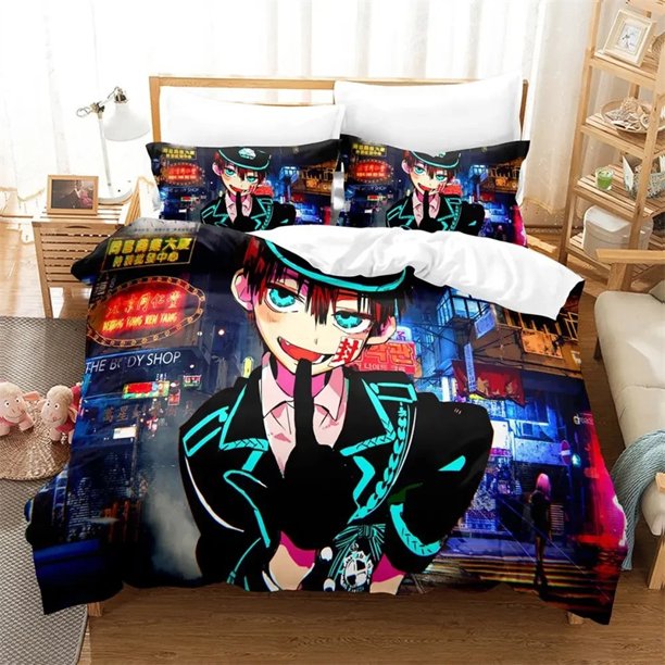Hot Ground-Bound Boy Hanako-Kun Toilet-Bound Bedding SetDuvet Cover Sets Comforter Beding Double Adults Kids Gift