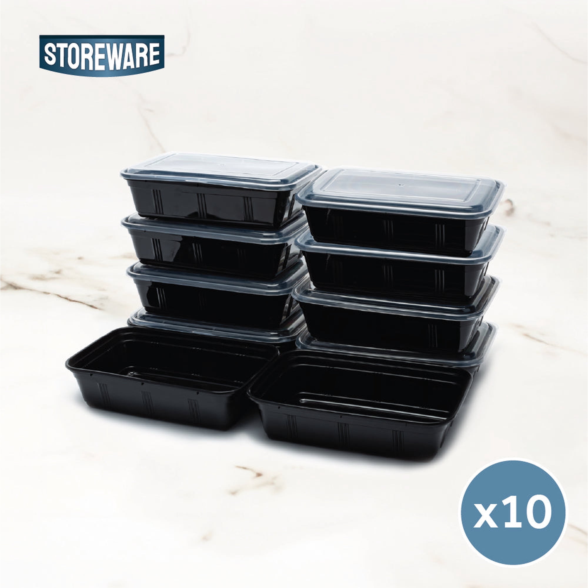 Set 10 Contenedores Herméticos Plástico Meal Prep Storeware