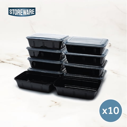 Set 10 Contenedores Herméticos Plástico Meal Prep Storeware