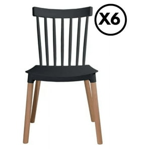 Moadchile - Pack 6 Sillas Windsor Negras
