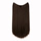thumbnail image 1 of Xiao Hua Extensiones de cabello liso de una sola pieza, peluca de 56 cm de largo con diseño de hilo invisible, apta para cabello rizado o liso, peluca multifuncional para peinar, estilo 06, 1 pieza., 1 of 3