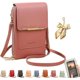 thumbnail image 1 of Bolso bandolera mujer pantalla táctil cuero RFID cartera cruzada antirrobo correa hombro, 1 of 7