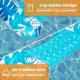 thumbnail image 4 of Flotadores inflables para piscina Sloosh para adultos, paquete de 2 con portavasos, 4 of 7