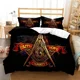 thumbnail image 1 of Masonic Freemason Illuminati Bedding Set Boys Girls Size Duvet Cover Pillowcase Bed Kids Adult Bed Sheets, 1 of 5