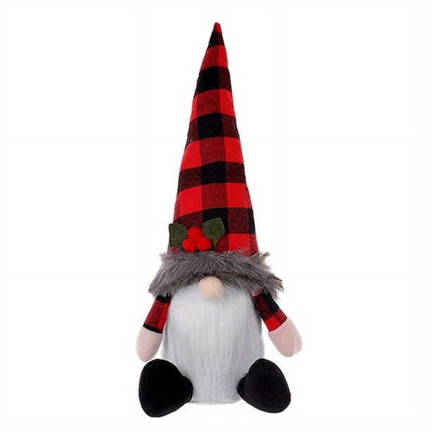 1PC Christmas Faceless Old Man Doll ,11.8 * 5.5inch Christmas Window Doll Decoration, Home Decoration,Christmas Doll Cute Snowman Elk Santa Hat Gnomes Doll Plush Toy Atmosphere Decoration Holiday Plus