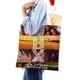 thumbnail image 4 of Outer Banks Bolso de tela con estampado de lienzo para mujer, bolsa de compras reutilizable y estética, con cremallera interior, regalo para mujer,40*45cm., 4 of 6